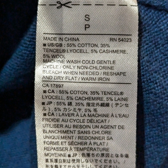 Banana Republic Wool Cashmere Blend Sweater Small - Picture 6 of 6